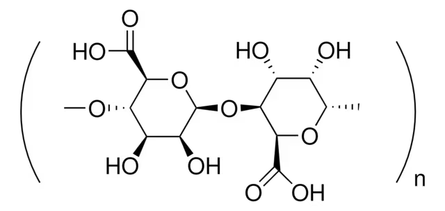 Alginic acid structure, CAS 9005-32-7