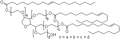 Tween 85 structure, CAS 9005-70-3