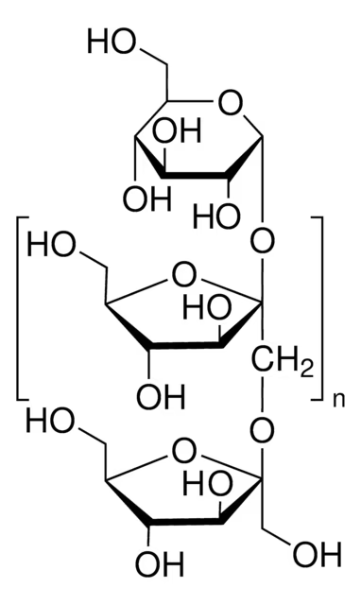 Inulin structure, CAS 9005-80-5