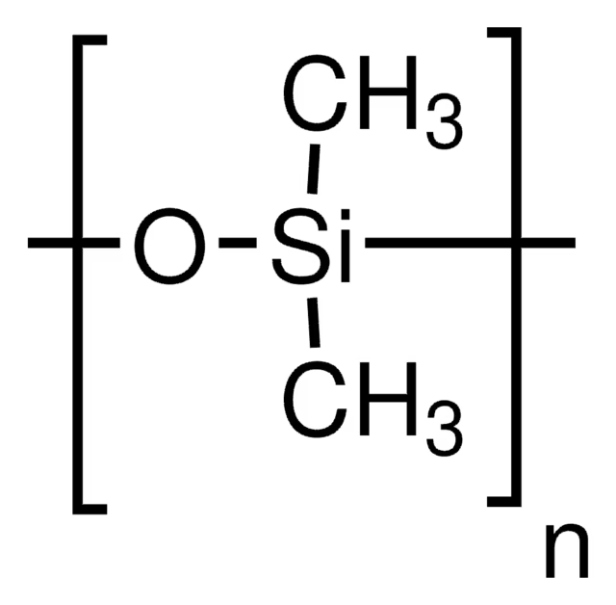 Poly(dimethylsiloxane) structure, CAS 9016-00-6