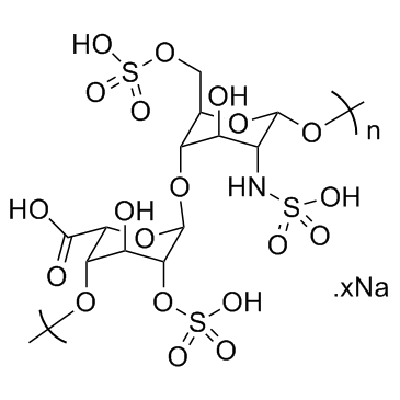 Heparin sodium structure, CAS 9041-08-1
