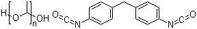 Polypropylene polyol diphenylmethanediisocyanate prepolymer structure, CAS 9048-57-1