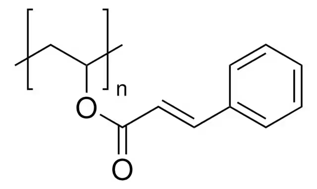Poly(vinyl cinnamate) structure, CAS 9050-06-0