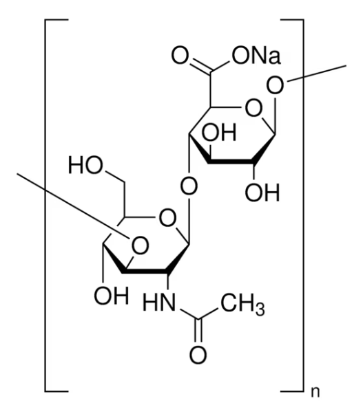 Sodium hyaluronate structure, CAS 9067-32-7