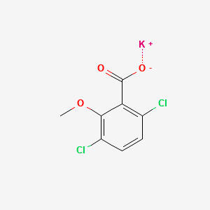 Dicamba potassium salt structure, CAS 10007-85-9