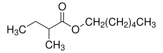 Hexyl 2-methylbutyrate structure, CAS 10032-15-2