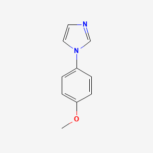N-(4-Methoxyphenyl)imidazole structure, CAS 10040-95-6