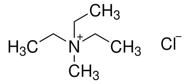 Triethylmethylammonium chloride structure, CAS 10052-47-8