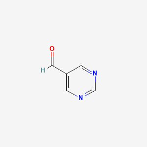 Pyrimidine-5-carboxaldehyde structure, CAS 10070-92-5