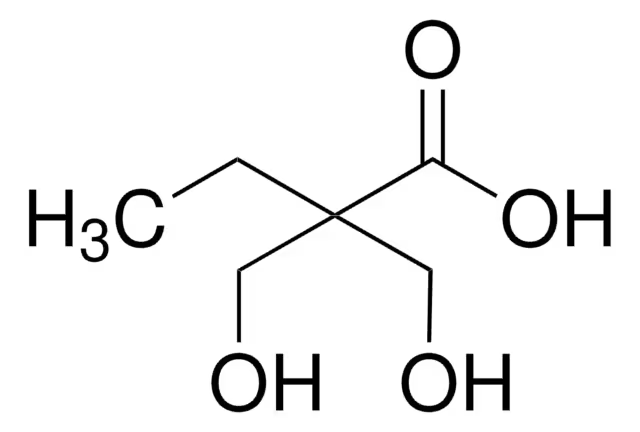 2,2-Bis(hydroxymethyl)butyric acid structure, CAS 10097-02-6