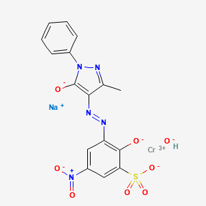 Acid Orange 74 structure, CAS 10127-27-2