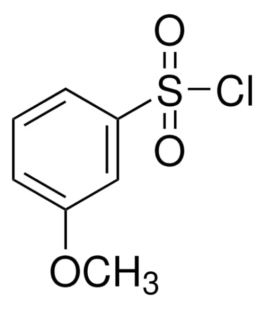 3-Methoxybenzenesulfonyl chloride structure, CAS 10130-74-2