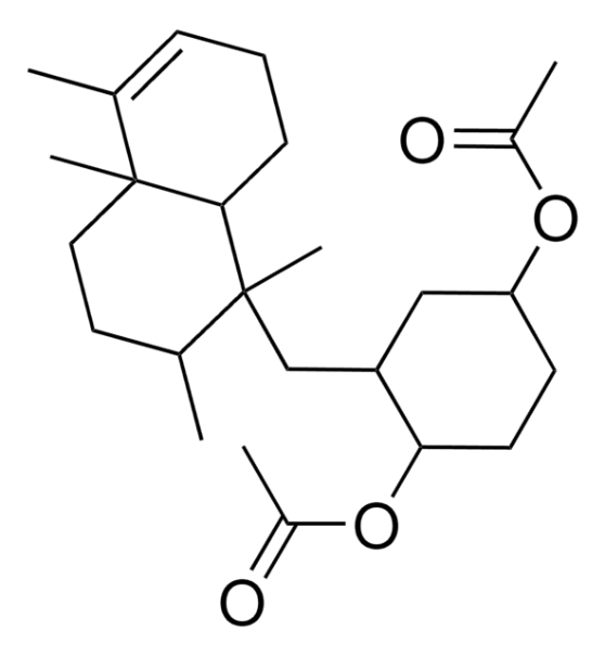 1-Methyl-4-(1-methylvinyl)cyclohexyl acetate structure, CAS 10198-23-9