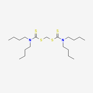 Methylene bis(dibutylthiocarbamate) structure, CAS 10254-57-6
