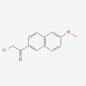 2-(Bromoacetyl)-6-methoxynaphthalene structure, CAS 10262-65-4