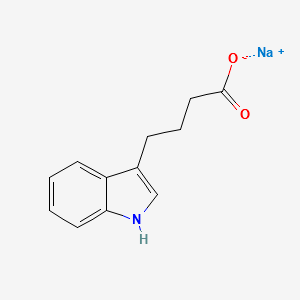 Sodium 3-indolebutyrate structure, CAS 10265-70-0