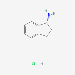 (R)-(-)-1-Aminoindane hydrochloride structure, CAS 10305-73-4
