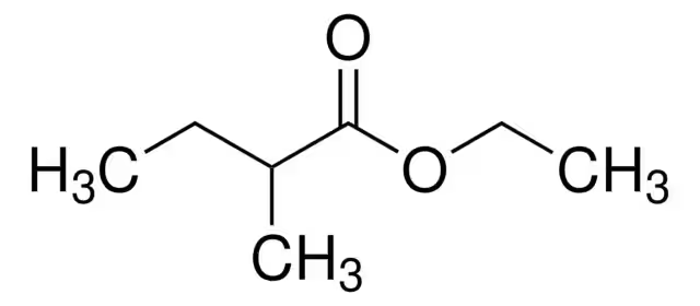 D-Ethyl 2-methylbutyrate structure, CAS 10307-61-6
