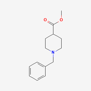 Methyl 1-benzylpiperidine-4-carboxylate structure, CAS 10315-06-7
