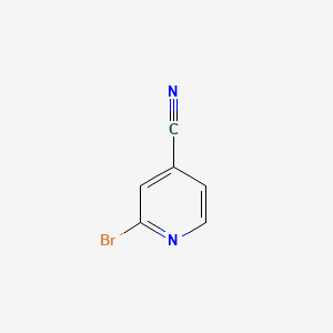 2-Bromo-4-cyanopyridine structure, CAS 10386-27-3