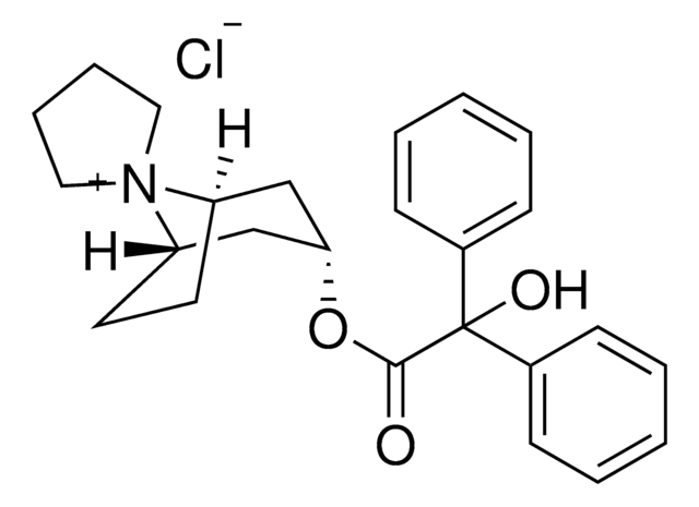 Trospium chloride structure, CAS 10405-02-4