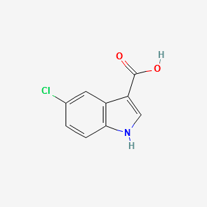 5-Chloroindole-3-carboxylic acid structure, CAS 10406-05-0