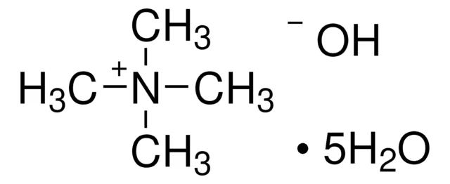 Tetramethylammonium hydroxide pentahydrate structure, CAS 10424-65-4