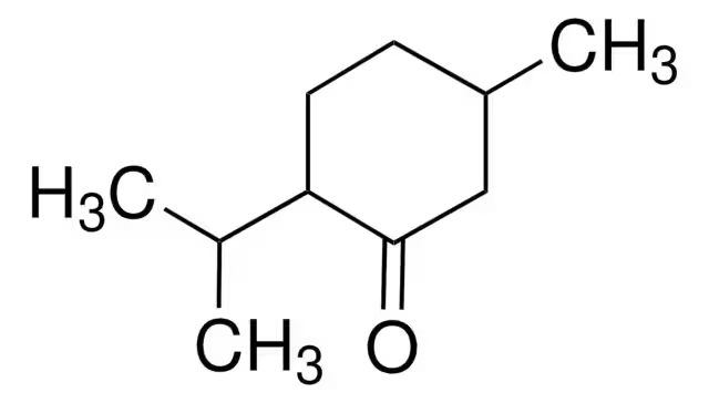 Menthone structure, CAS 10458-14-7