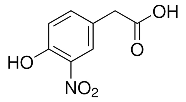 4-Hydroxy-3-nitrophenylacetic acid structure, CAS 10463-20-4
