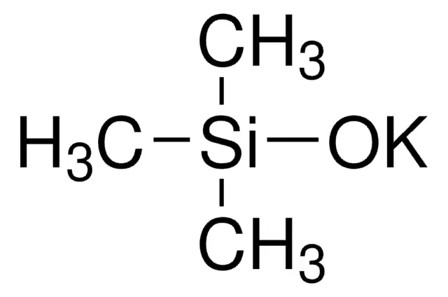 Potassium trimethylsilanolate structure, CAS 10519-96-7