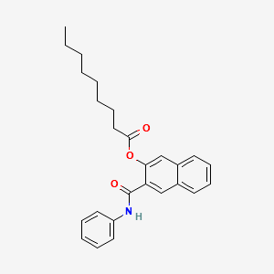 Naphthol AS nonanoate structure, CAS 10523-82-7