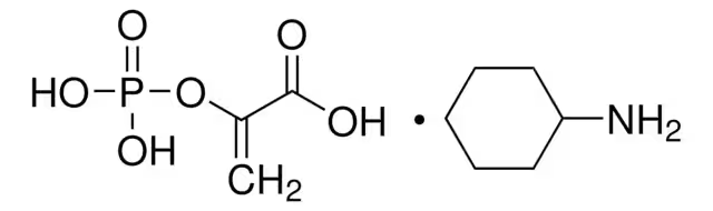 Phosphoenolpyruvic acid cyclohexylammonium salt structure, CAS 10526-80-4