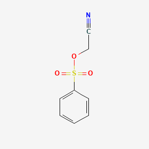 Cyanomethyl benzenesulfonate structure, CAS 10531-13-2