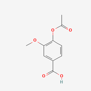 4-Acetoxy-3-methoxybenzoic acid structure, CAS 10543-12-1