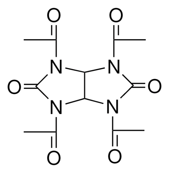 N,N',N'',N'''-Tetraacetylglycoluril structure, CAS 10543-60-9