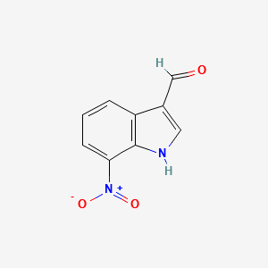 7-Nitroindole-3-carboxyaldehyde structure, CAS 10553-14-7