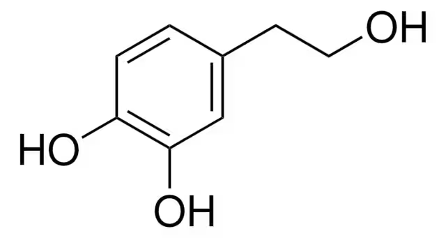 3,4-Dihydroxyphenylethanol structure, CAS 10597-60-1