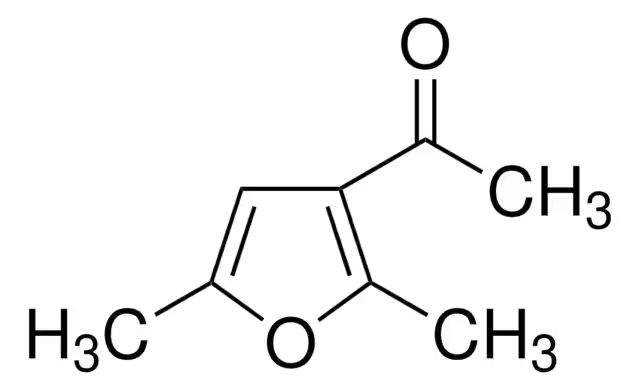3-Acetyl-2,5-dimethylfuran structure, CAS 10599-70-9