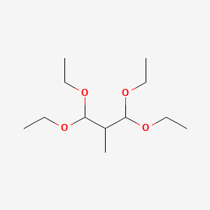1,1,3,3-Tetraethoxy-2-methylpropane structure, CAS 10602-37-6