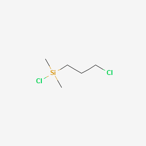 3-Chloropropyldimethylchlorosilane structure, CAS 10605-40-0