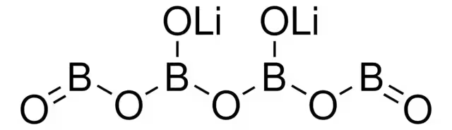 Lithium tetraborate structure, CAS 12007-60-2
