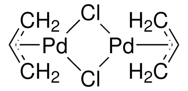 Allylpalladium chloride dimer structure, CAS 12012-95-2