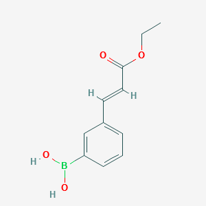 3-((E)-3-ETHOXY-3-OXO-1-PROPEN-1-YL)BENZENEBORONIC ACID 98 structure, CAS 913835-51-5