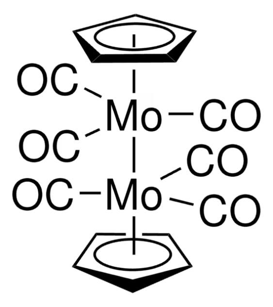 Cyclopentadienylmolybdenum tricarbonyl dimer structure, CAS 12091-64-4