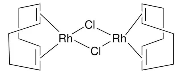 Chloro(1,5-cyclooctadiene)rhodium(I) dimer structure, CAS 12092-47-6