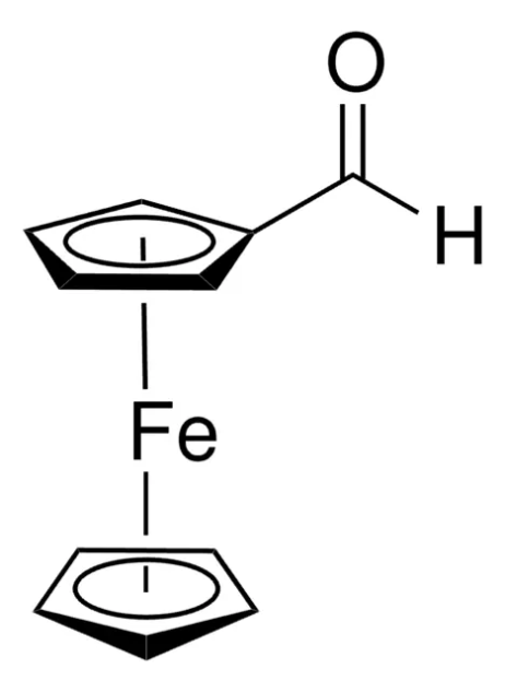 Ferrocenecarboxaldehyde structure, CAS 12093-10-6