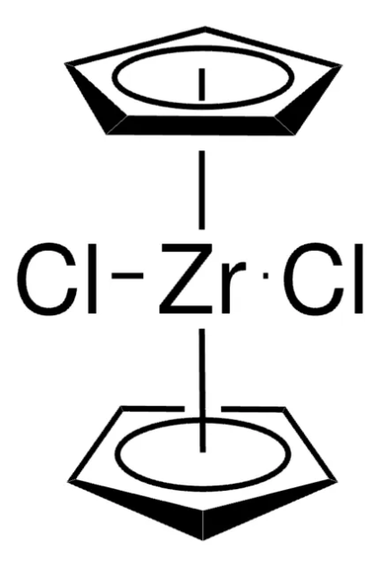 Bis(methylcyclopentadienyl)zirconium dichloride structure, CAS 12109-71-6