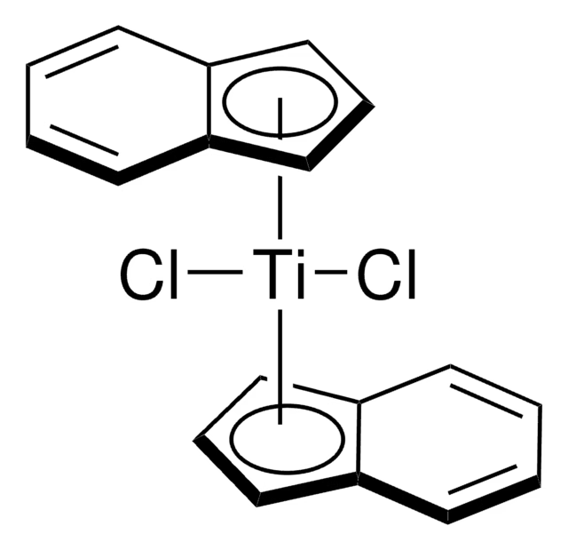 Dichlorobis(indenyl)titanium(IV) structure, CAS 12113-02-9