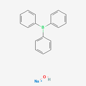 Triphenylborane-sodium hydroxide adduct structure, CAS 12113-07-4