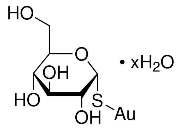 Aurothioglucose structure, CAS 12192-57-3
